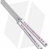 Squid Industries Nautilus Balisong Trainer V2 Winter Pink (4.5" Satin)