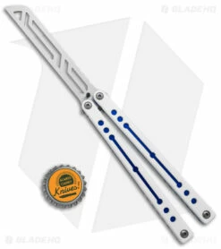 Squid Industries Nautilus Butterfly Balisong Trainer V2 Winter Blue(4.5" Satin) -Kershaw Sales Shop Squid Industries Nautilus Butterfly Balisong Trainer V2 Winter Blue Satin BHQ 175176 jr bottlecap