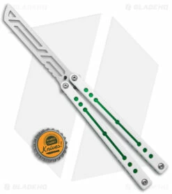 Squid Industries Nautilus Butterfly Balisong Trainer V2 Winter Green(4.5" Satin) -Kershaw Sales Shop Squid Industries Nautilus Butterfly Balisong Trainer V2 Winter Green Satin BHQ 175175 jr bottlecap