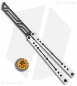 Squid Industries Nautilus Butterfly Balisong Trainer V2 Winter (2.5" Black) 7 Squid Industries Nautilus Butterfly Balisong Trainer V2 Winter (2.5" Black) -Kershaw Sales Shop Squid Industries Nautilus Butterfly Balisong Trainer V2 Winter Inked Satin BHQ 177936 jr bottlecap