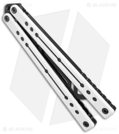 Squid Industries Nautilus Butterfly Balisong Trainer V2 Winter (2.5" Black) 3 Squid Industries Nautilus Butterfly Balisong Trainer V2 Winter (2.5" Black) - Image 3