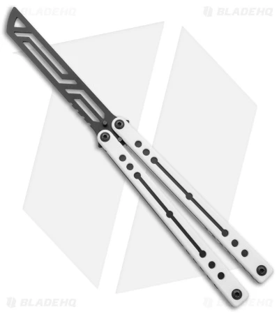 Squid Industries Nautilus Butterfly Balisong Trainer V2 Winter (2.5" Black) 1 Squid Industries Nautilus Butterfly Balisong Trainer V2 Winter (2.5" Black)