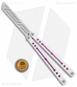 Squid Industries Nautilus Balisong Trainer V2 Winter Purple (4.5" Satin) 7 Squid Industries Nautilus Balisong Trainer V2 Winter Purple (4.5" Satin) -Kershaw Sales Shop Squid Industries Nautilus Butterfly Balisong Trainer V2 Winter Purple Satin BHQ 177941 jr bottlecap