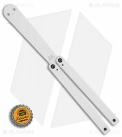 Squid Industries Squiddy Butterfly Balisong Trainer White PVC (4.3" White) -Kershaw Sales Shop Squid Industries Squiddy Butterfly Balisong Trainer White PVC 4.3 White BHQ 83793 LS Bottlecap