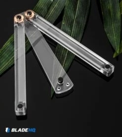 Squid Industries Squiddy-C Butterfly Balisong Trainer Clear PVC (4.5" Clear) 11 Squid Industries Squiddy-C Butterfly Balisong Trainer Clear PVC (4.5" Clear) -Kershaw Sales Shop Squid Industries Squiddy C Butterfly Balisong Trainer Clear PVC Clear BHQ 102472 kp greens web
