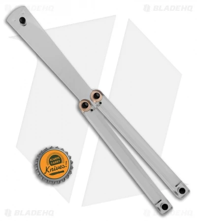 Squid Industries Squiddy-C Butterfly Balisong Trainer Clear PVC (4.5" Clear) 5 Squid Industries Squiddy-C Butterfly Balisong Trainer Clear PVC (4.5" Clear) - Image 5