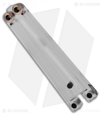 Squid Industries Squiddy-C Butterfly Balisong Trainer Clear PVC (4.5" Clear) 2 Squid Industries Squiddy-C Butterfly Balisong Trainer Clear PVC (4.5" Clear) - Image 2