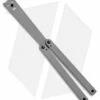 Squid Industries Squiddy-G Butterfly Balisong Trainer Gray PVC (4.3" Gray)