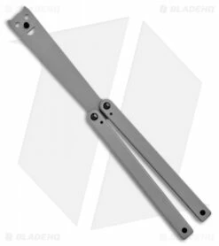 Squid Industries Squiddy-G Butterfly Balisong Trainer Gray PVC (4.3" Gray)