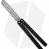 Squid Industries Triton Butterfly Balisong Trainer Black (Stonewash Trainer)