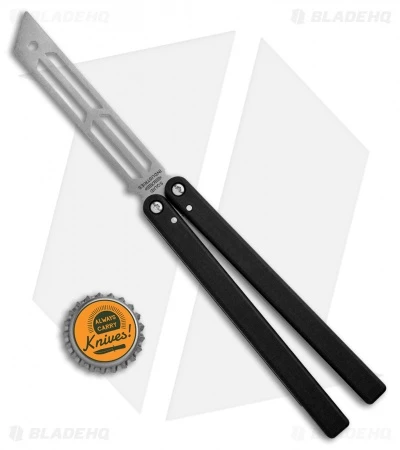 Squid Industries Triton Butterfly Balisong Trainer Black (Stonewash Trainer) 4 Squid Industries Triton Butterfly Balisong Trainer Black (Stonewash Trainer) - Image 4