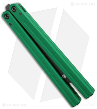 Squid Industries Triton Butterfly Balisong Trainer V2 Inked Green 3 Squid Industries Triton Butterfly Balisong Trainer V2 Inked Green - Image 3
