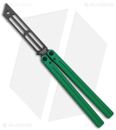 Squid Industries Triton Butterfly Balisong Trainer V2 Inked Green 1 Squid Industries Triton Butterfly Balisong Trainer V2 Inked Green