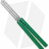 Squid Industries Triton Butterfly Balisong Trainer Green V2 (Stonewash Trainer)