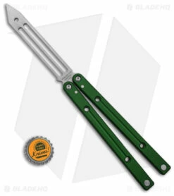 Squid Industries Squidtrainer V4 Butterfly Balisong Trainer Green (4.5" SW) -Kershaw Sales Shop Squid industries Squidtrainer V4 Butterfly Balisong Trainer Green 4in SW BHQ 178753 td size