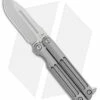 Terrain 365 Balisong M390 Butterfly Knife Titanium (2" Bead Blast)