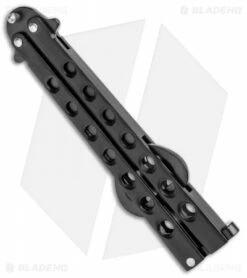 The Bartender "Bottle-Fly" Butterfly Knife Bottle Opener (Black) -Kershaw Sales Shop The Bartender Bottle Fly Bottle Opener Black BHQ 8089 jr side