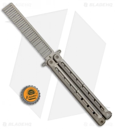 WE Knife Co. Nerv Butterfly Trainer Comb Champagne Titanium 907A 4 WE Knife Co. Nerv Butterfly Trainer Comb Champagne Titanium 907A - Image 4
