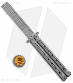 WE Knife Co. Nerv Butterfly Trainer Comb Gray Titanium 907B -Kershaw Sales Shop WE Knife Co Nerv Butterfly Trainer Comb Gray Ti 907B BHQ 96066 jr bottlecap