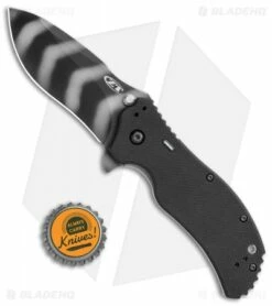 Zero Tolerance 0350TSTR Assisted Opening Knife Tritium (3.25" Tiger Stripe) ZT -Kershaw Sales Shop Zero Tolerance LL A O Tritium Black G 10 Tiger Stripe BHQ 117439 jr bottlecap