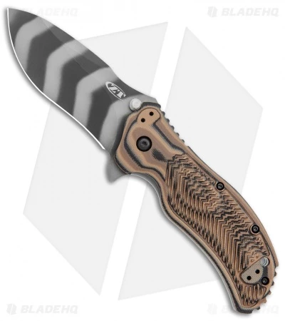Zero Tolerance 0350 A/O Knife Hyena Brown G-10 (3.25" Tiger Stripe) 1 Zero Tolerance 0350 A/O Knife Hyena Brown G-10 (3.25" Tiger Stripe)