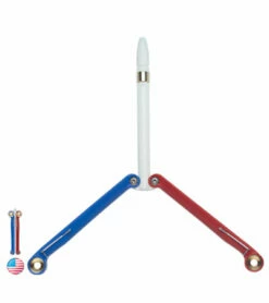 BaliYo By Spyderco Butterfly Pen Fisher Space Pen (Red/White/Blue) USA Made -Kershaw Sales Shop baliyoredwhiteblue