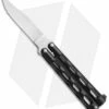 Bear & Son 113B Small Butterfly Balisong Knife Black Textured (3.3" Satin)