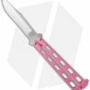 Bear & Son 5" Butterfly Knife Pink (4" Satin) 114PK
