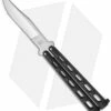 Bear & Son 114B Large Butterfly Knife Black (4" Satin)