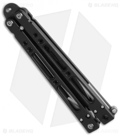 Bear OPS Bear Song IV Butterfly Knife Al (4.38" Black) B-400-AlBK-B 2 Bear OPS Bear Song IV Butterfly Knife Al (4.38" Black) B-400-AlBK-B - Image 2