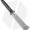 Bear OPS Bear Song V Butterfly Knife Gray Aluminum (4.38" Black) B-500-B