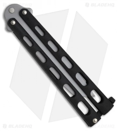 Bear & Son 114AB Large Tanto Butterfly Knife (4" Bead Blast) 2 Bear & Son 114AB Large Tanto Butterfly Knife (4" Bead Blast) - Image 2