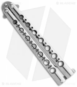 Benchmade 42 Balisong Knife Titanium Butterfly Knife T-Latch (Plain) BM42 -Kershaw Sales Shop benchmade 42 bali song t latch butterfly closed