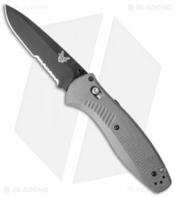 Benchmade Barrage AXIS-Assist Knife Gray G-10 (3.6" Black Serr) 580SBK-2