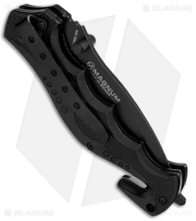 Boker Magnum BMF Rescue Spring Assisted Knife (3.375" Black Serr) 01RY770 2 Boker Magnum BMF Rescue Spring Assisted Knife (3.375" Black Serr) 01RY770 - Image 2