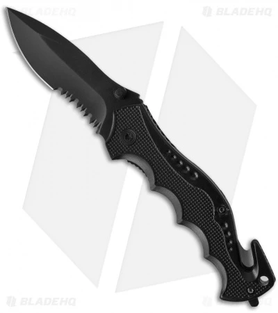 Boker Magnum BMF Rescue Spring Assisted Knife (3.375" Black Serr) 01RY770 1 Boker Magnum BMF Rescue Spring Assisted Knife (3.375" Black Serr) 01RY770