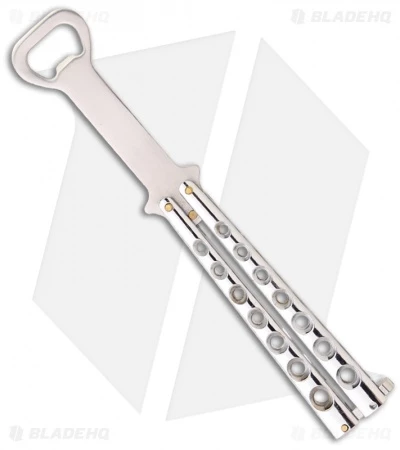 The "Bottle-Fly" Butterfly Knife Bottle Opener (Silver) 1 The "Bottle-Fly" Butterfly Knife Bottle Opener (Silver)