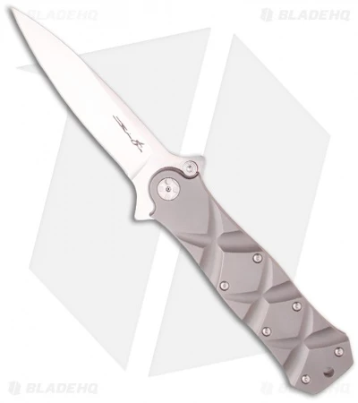 Brian Tighe Knives Tighe Dye Dagger Knife Titanium Folder (4" Satin) 1 Brian Tighe Knives Tighe Dye Dagger Knife Titanium Folder (4" Satin)