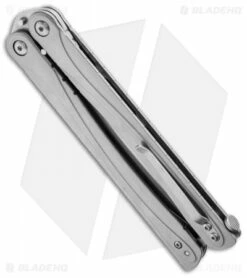 Brous Blades Balisong B3 Butterfly Knife SS (4.25" Satin) -Kershaw Sales Shop brous blades balisong stonewash side cm