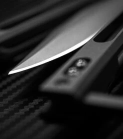 BRS ALT Alpha Beast Balisong Butterfly Knife Titanium (4.5" Stonewash) -Kershaw Sales Shop brs alpha beast alt blade w clip detail cm