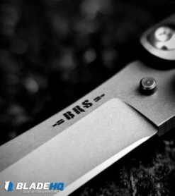 BRS Alpha Beast Infinity Balisong Butterfly Knife Titanium (4.5" Stonewash) -Kershaw Sales Shop brs alphabeast alt rounded closeup dl