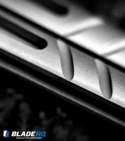 BRS Alpha Beast Infinity Balisong Butterfly Knife Titanium (4.5" Stonewash) -Kershaw Sales Shop brs alphabeast alt rounded closeup dl 3