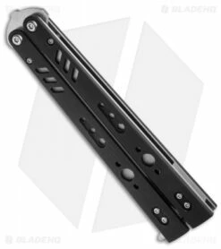 BRS Replicant Balisong Butterfly Knife Black G-10 (4.5" Stonewash) -Kershaw Sales Shop brs replicant butterfly knife side