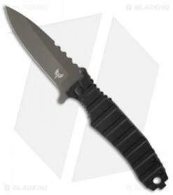 Combat Ready Black Bomber Knife Spring Assisted Folder (3.75" Plain)