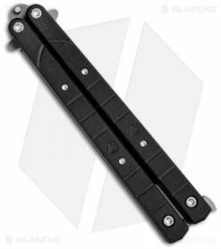 Combative Edge L2 Legacy Tanto Butterfly Knife G-10 (4.25" Bead Blast) Balisong -Kershaw Sales Shop combative edge balisong legacy L2 back dl