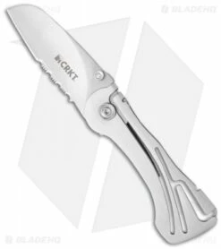 CRKT Klecker NIRK NOVO Folding Knife W/ Brushed Frame (2.75" Satin Serr) 5175