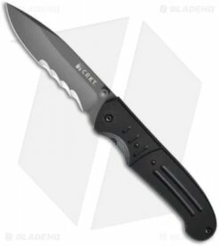 CRKT Ignitor T Spring Assisted Knife W/ Black G10 (3.38" Gray Serr) 6865