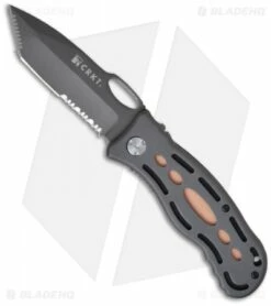 CRKT Lake Thunderbolt 2 Liner Lock Knife (3.43" Gray Serr) 7131