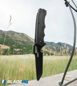 CRKT Septimo "Forged By War" Liner Lock Knife Black (3.62" Black) 7050 -Kershaw Sales Shop crkt Septimo 7050 BHQ 71243 dl