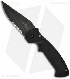 CRKT Crawford Kasper Liner Lock Knife (3.75" Black Serr) 6783Z